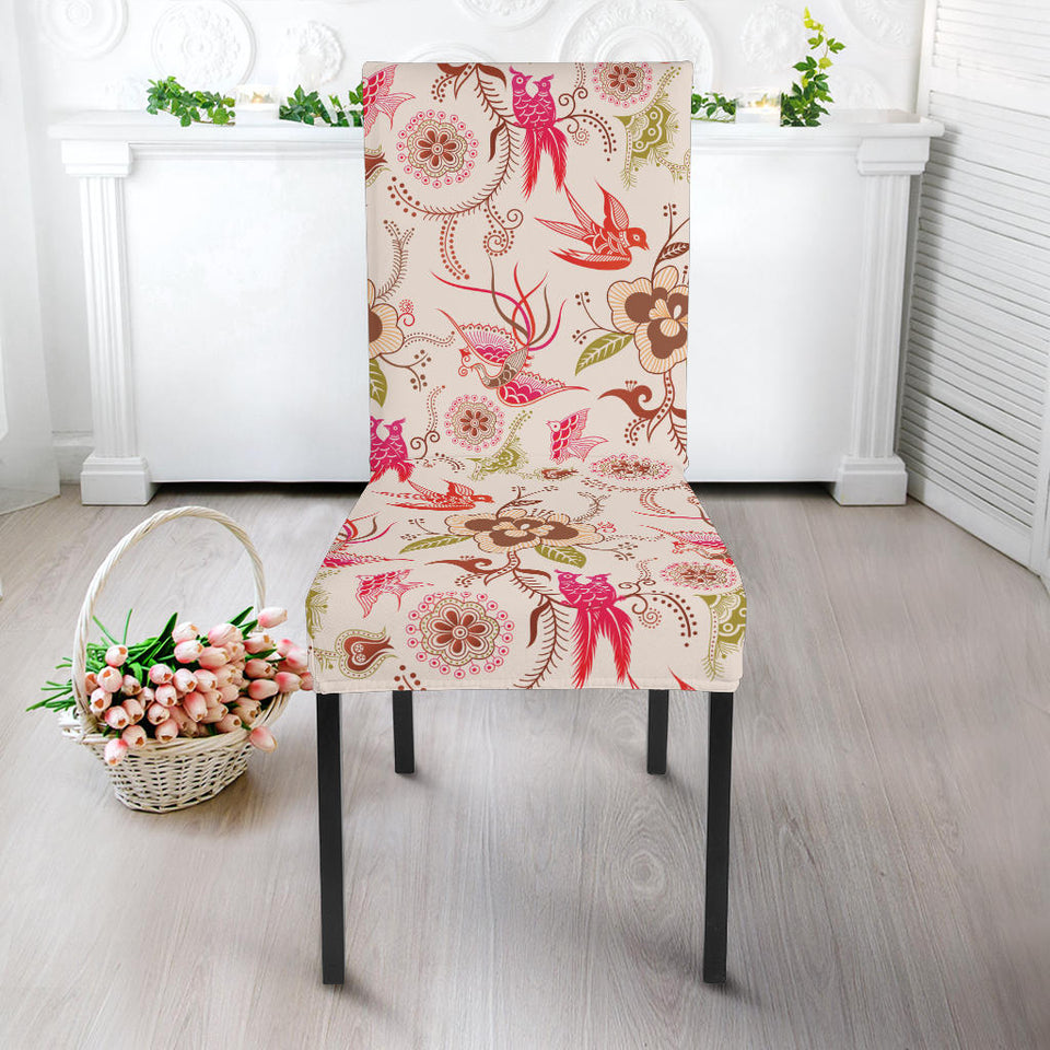 Swallow Pattern Print Design 01 Dining Chair Slipcover