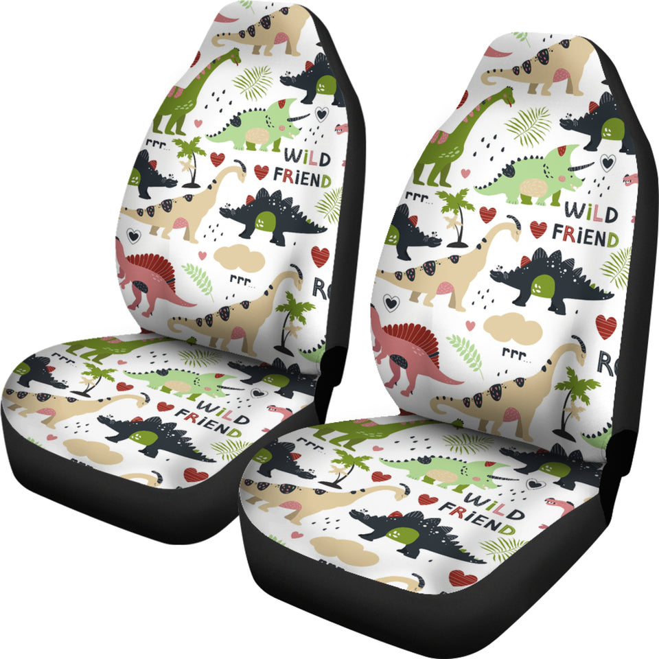 Cute Dinosaurs Pattern Universal Fit Car Seat Covers