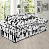 Piano Pattern Print Design 03  Sofa Slipcover
