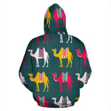 Camel Pattern Zip Up Hoodie
