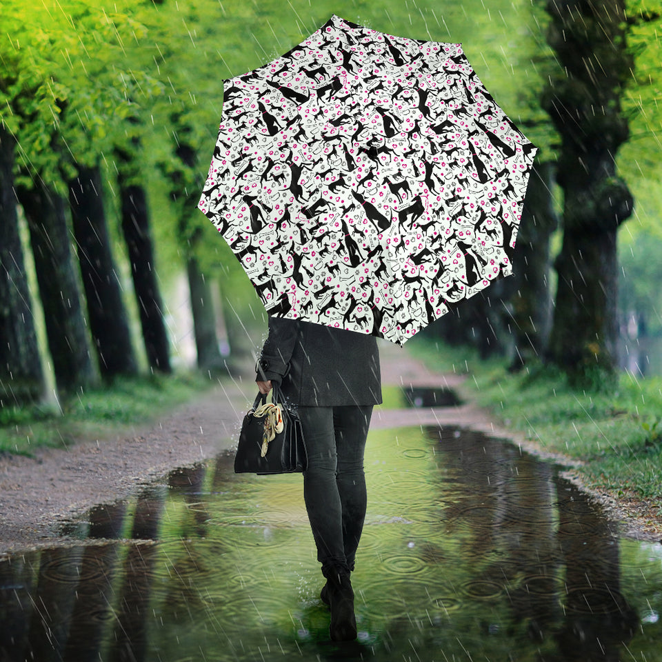 Greyhound Pattern Print Design 02 Umbrella