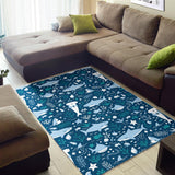 Cute Shark Pattern Area Rug