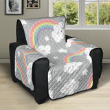 Cute rainbow clound star pattern Recliner Cover Protector
