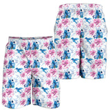 Hummingbird Pattern Print Design 02 Men Shorts
