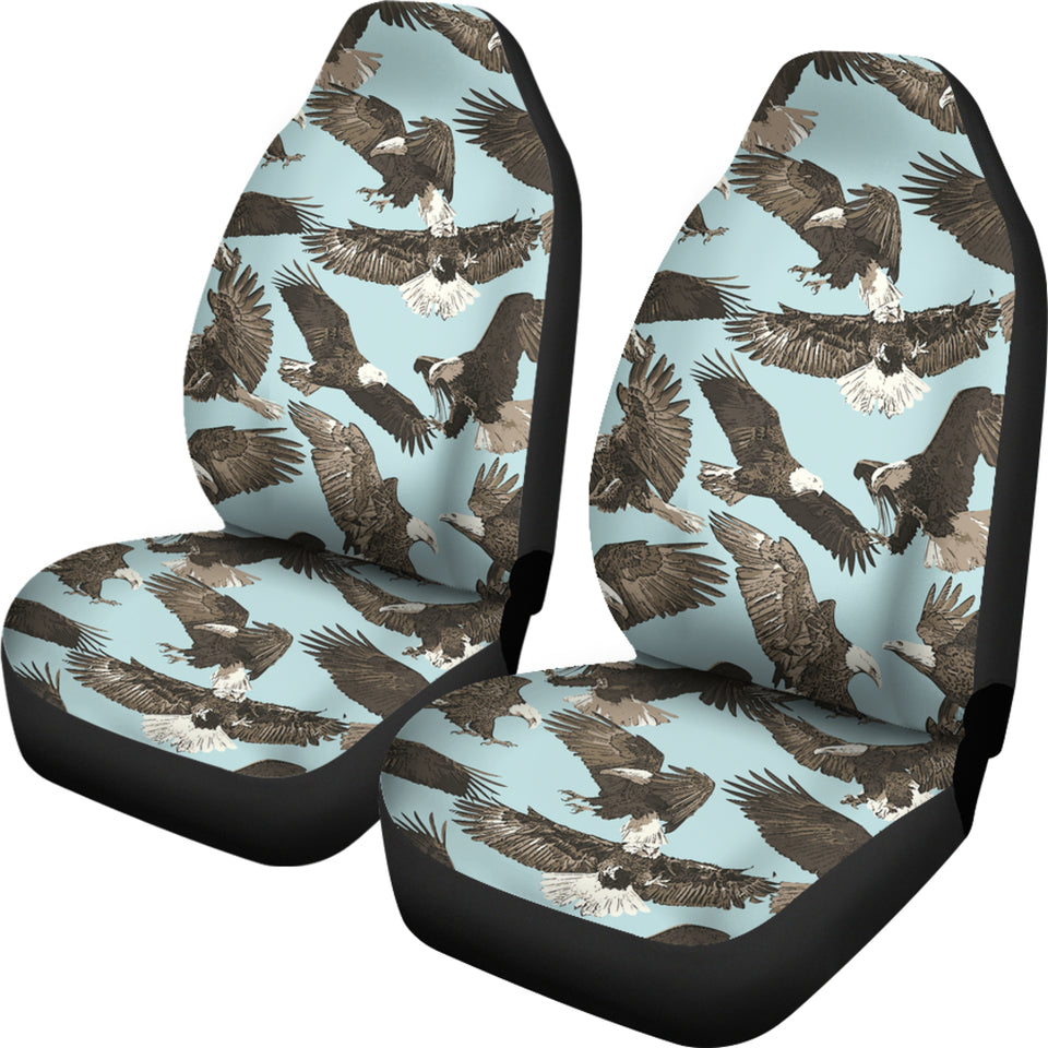 Eagle Pattern Print Design 01 Universal Fit Car Seat Covers