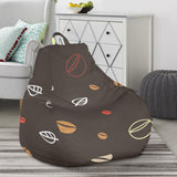 Coffee Bean Leave Pattern Bean Bag Cover