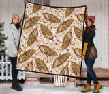 Corn Pattern Print Design 03 Premium Quilt