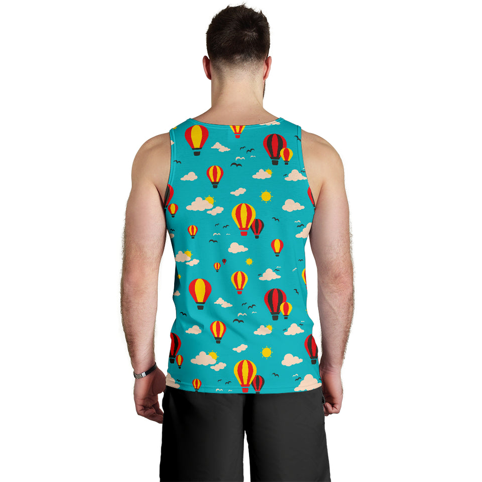 Hot Air Balloon Sky Pattern Men Tank Top