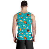 Hot Air Balloon Sky Pattern Men Tank Top