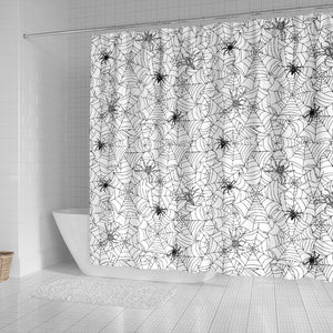 Spider Web Cobweb Pattern Shower Curtain Fulfilled In US