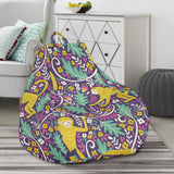 Cute Yellow Monkey Leaves Pattern Bean Bag Cover