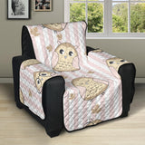 cute owl leaf Recliner Cover Protector