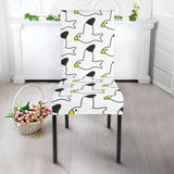 Seagull Pattern Print Design 05 Dining Chair Slipcover