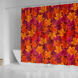 Autumn Maple Leaf Pattern Shower Curtain Fulfilled In US