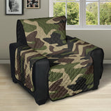 Dark Green camo camouflage pattern Recliner Cover Protector