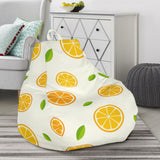 Oranges Leaves Pattern Bean Bag Cover
