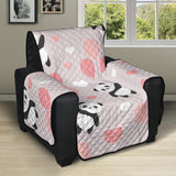 Cute panda ballon heart pattern Recliner Cover Protector