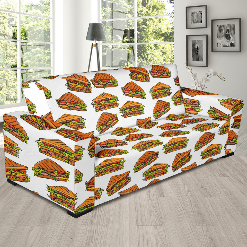 Sandwich Pattern Print Design 02  Sofa Slipcover