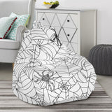 Spider Web Cobweb Pattern Bean Bag Cover