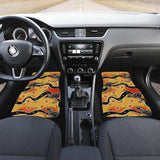 Kangaroo Australian Aboriginal Art Pattern Front And Back Car Mats