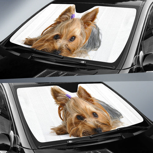 Yorkie Car Sun Shade Auto Sun Shade