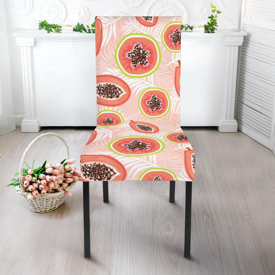 Papaya Leaves Pattern Dining Chair Slipcover