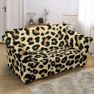 Leopard Print Design Pattern Loveseat Couch Slipcover