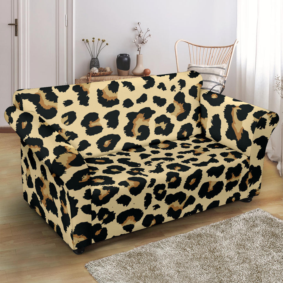 Leopard Print Design Pattern Loveseat Couch Slipcover