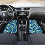 Blueberry Design Pattern Front And Back Car Mats