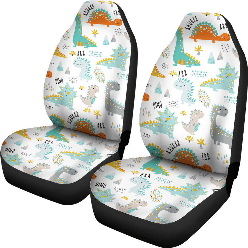 Cute Funny Kids Dinosaurs Pattern Universal Fit Car Seat Covers