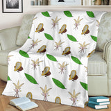Color Hand Drawn Cocoa Pattern Premium Blanket