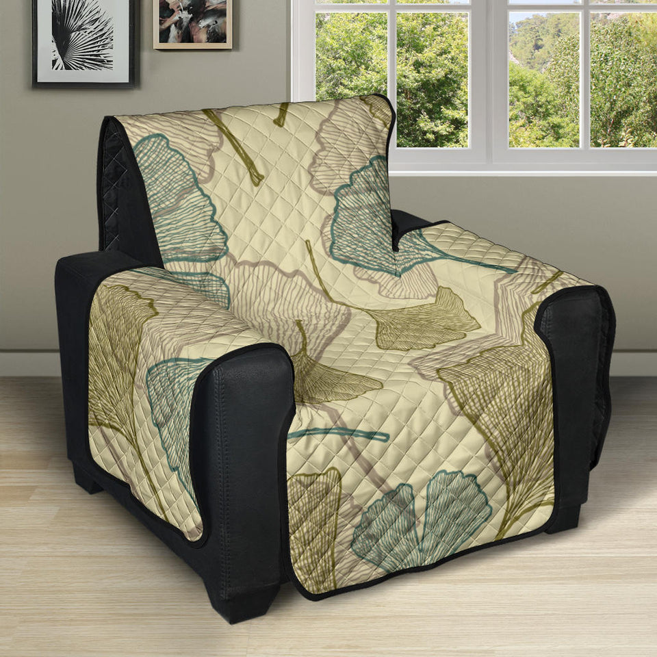 Ginkgo leaves design pattern Recliner Cover Protector