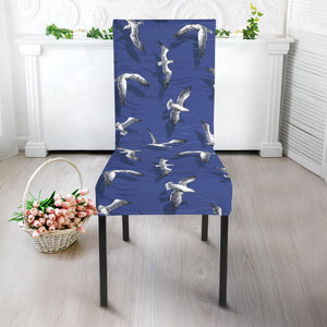 Seagull Pattern Print Design 03 Dining Chair Slipcover