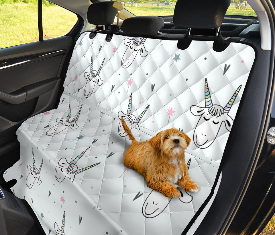 Cute Goat Design Pattern Dog Car Seat Covers