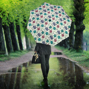 Tea pots Pattern Print Design 05 Umbrella