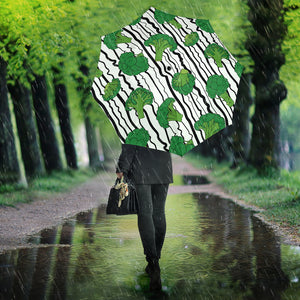 Cool Broccoli Pattern Umbrella