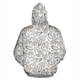 Cocoa Beans Leaves Pattern Men Women Pullover Hoodie