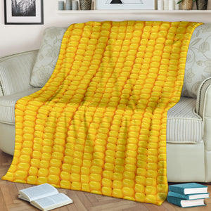 Corn Pattern Print Design 04 Premium Blanket