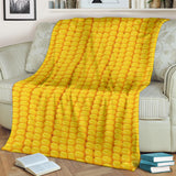 Corn Pattern Print Design 04 Premium Blanket