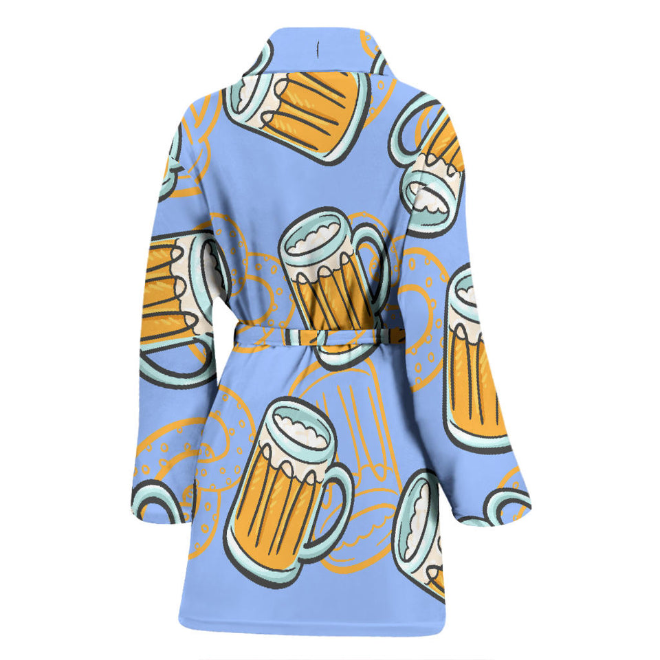 Beer Pattern Women'S Bathrobe