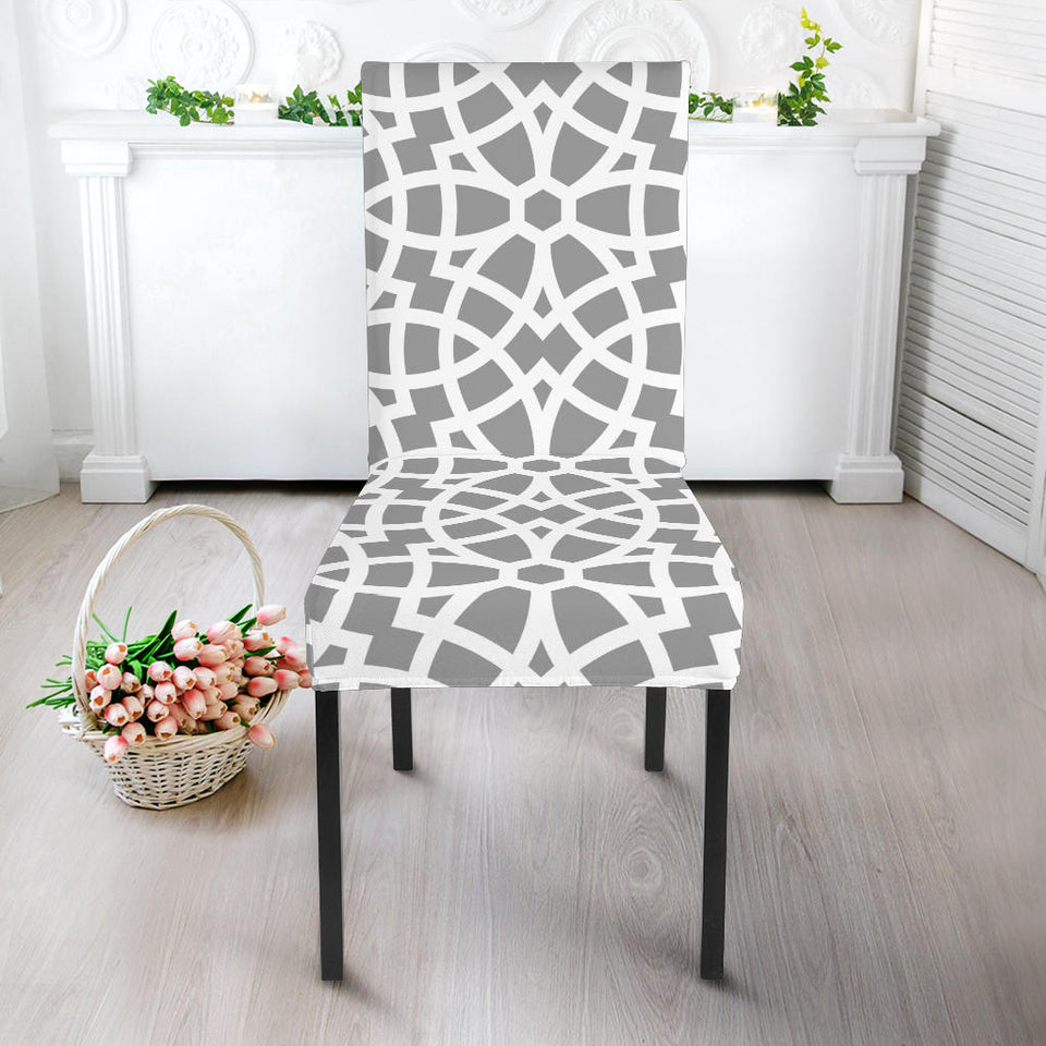 Arabic Gary Pattern Dining Chair Slipcover