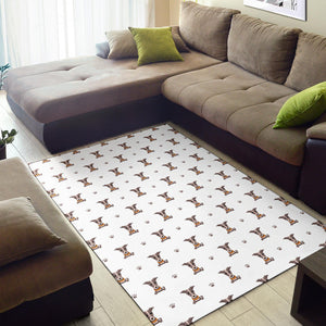 Greyhound Pattern Print Design 05 Area Rug