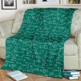 Math Pattern Print Design 01 Premium Blanket