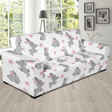Watercolor Cute Rabbit Pattern Sofa Slipcover