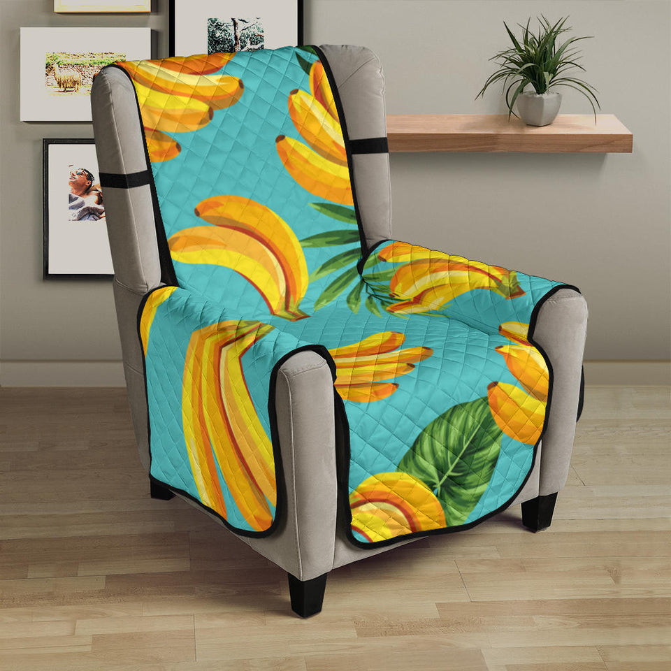 Banana Palm Leaves pattern background Chair Cover Protector