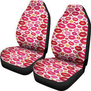 Lips Pattern Print Design 01 Universal Fit Car Seat Covers