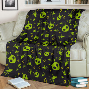 Alien Pattern Print Design 02 Premium Blanket