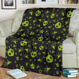 Alien Pattern Print Design 02 Premium Blanket