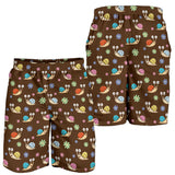 Snail Pattern Print Design 03 Men Shorts
