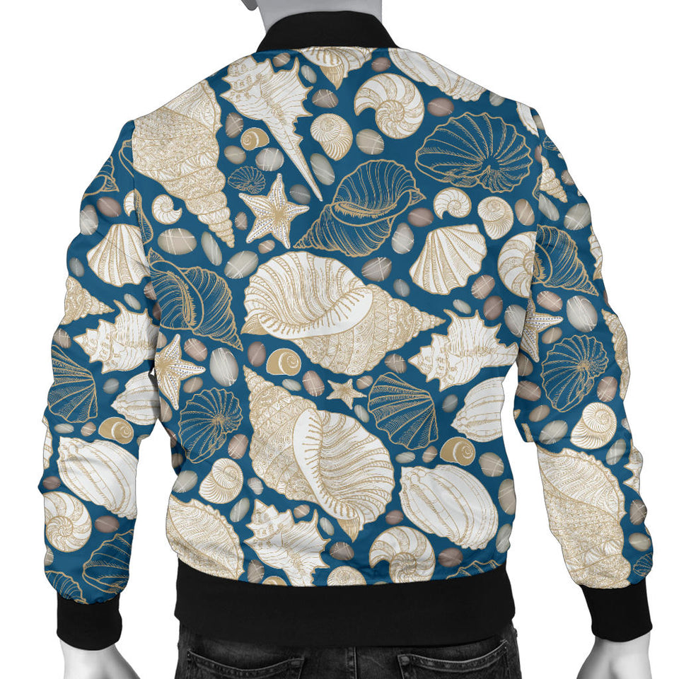 Shell Polynesian Tribal Design Pattern Men'S Bomber Jacket